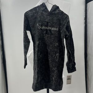 Calvin Klein Jeans Charcoal Hoodie Dress
